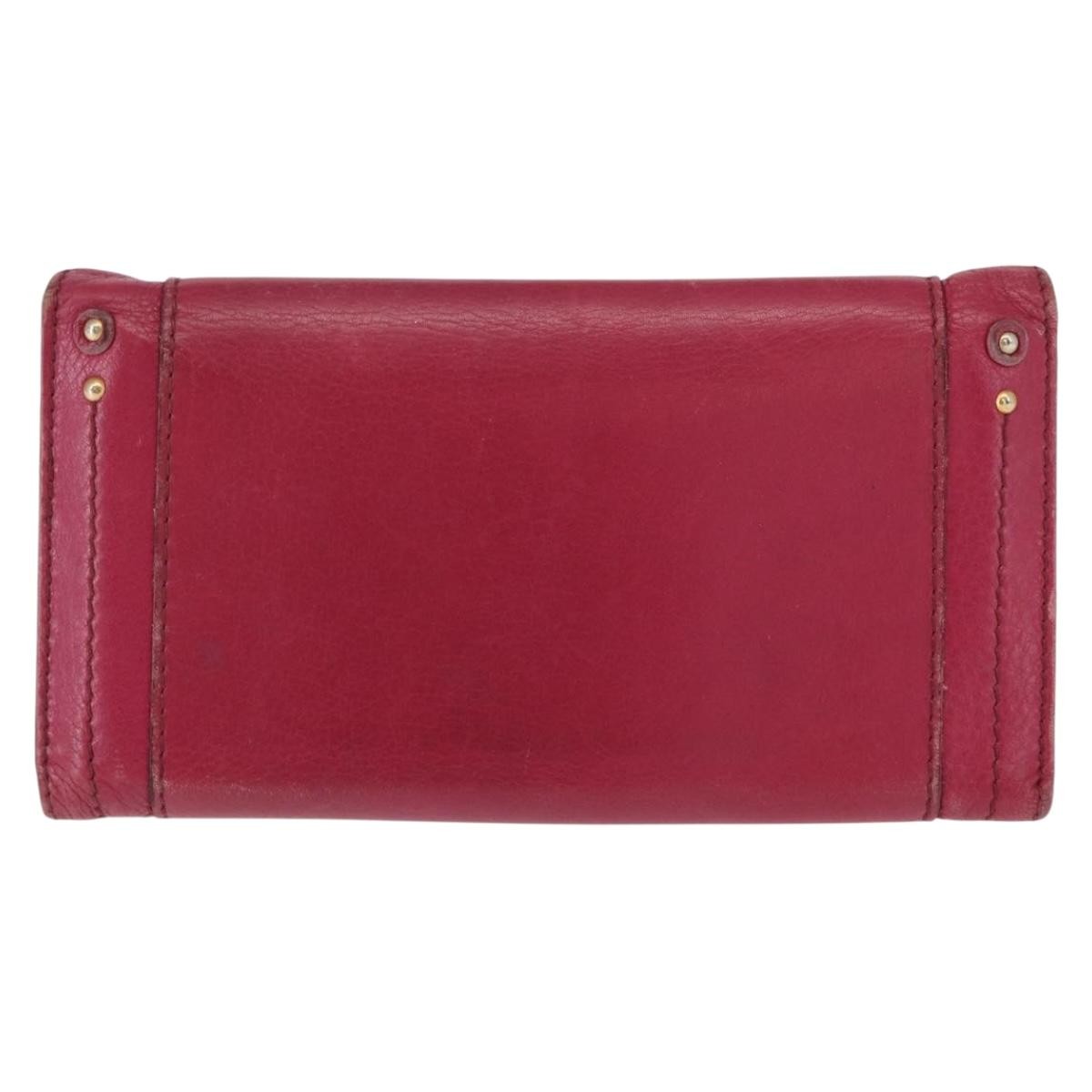 Chloe Paddington Wallet Leather, PINK, LEATHER, Wallets