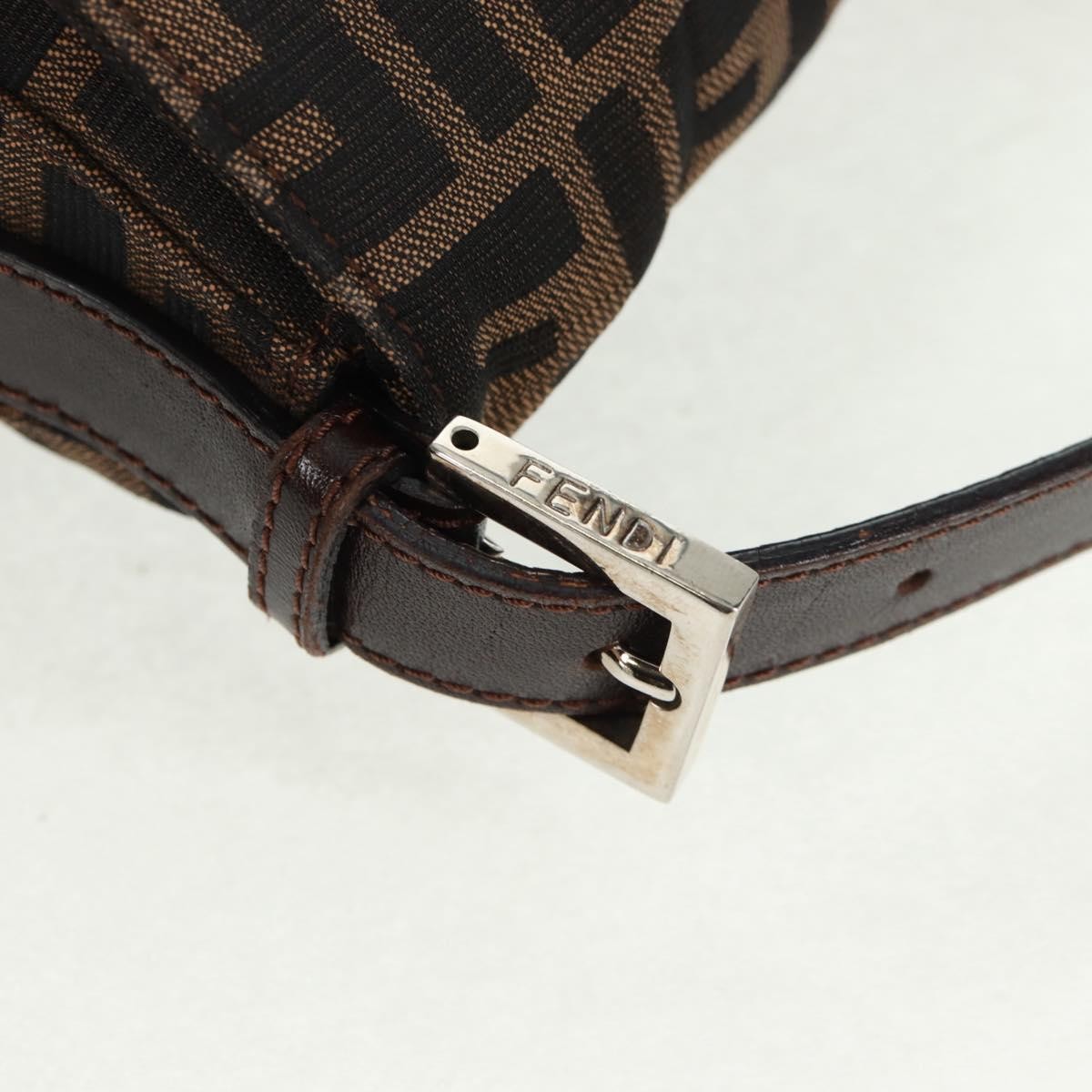 Fendi Mamma Baguette Zucca canvas, BLACK, CANVAS, Shoulder bag