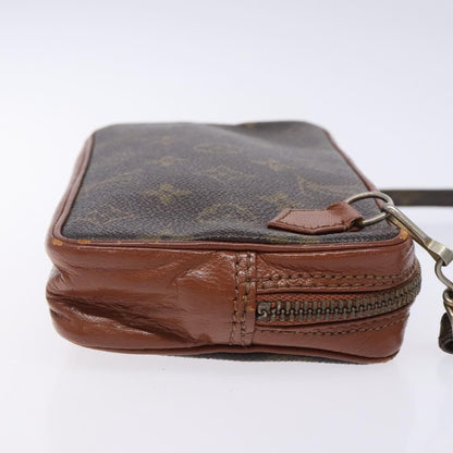 Louis Vuitton Monogram Clutch Monogram Canvas, BROWN, CANVAS, Clutche & pouche