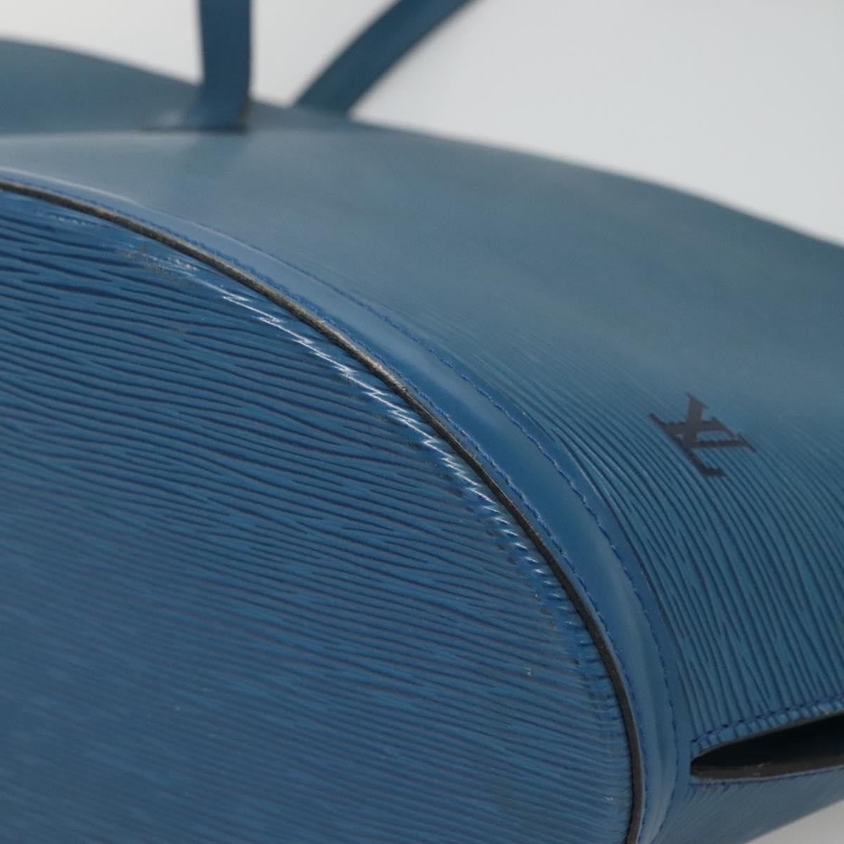 Louis Vuitton Saint Jacques Handbag Epi Leather, BLUE, LEATHER, Handbag