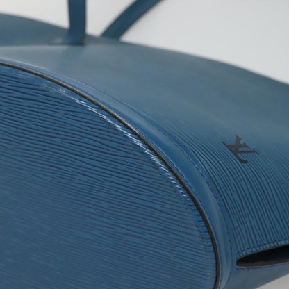 Louis Vuitton Saint Jacques Handbag Epi Leather, BLUE, LEATHER, Handbag