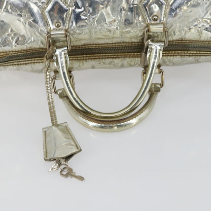 Louis Vuitton Speedy Handbag Monogram Vernis, SILVER, PATENT_LEATHER, Handbag