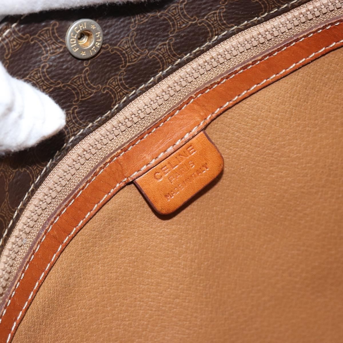 Celine Vintage Macadam Tote bag Canvas, BROWN, CANVAS, Tote bag