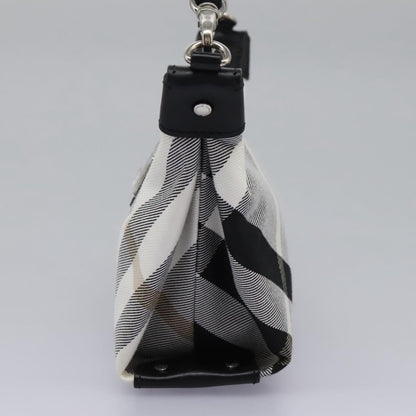 Burberry Nova check Pochette Nylon, GRAY, CANVAS, Clutche & pouche