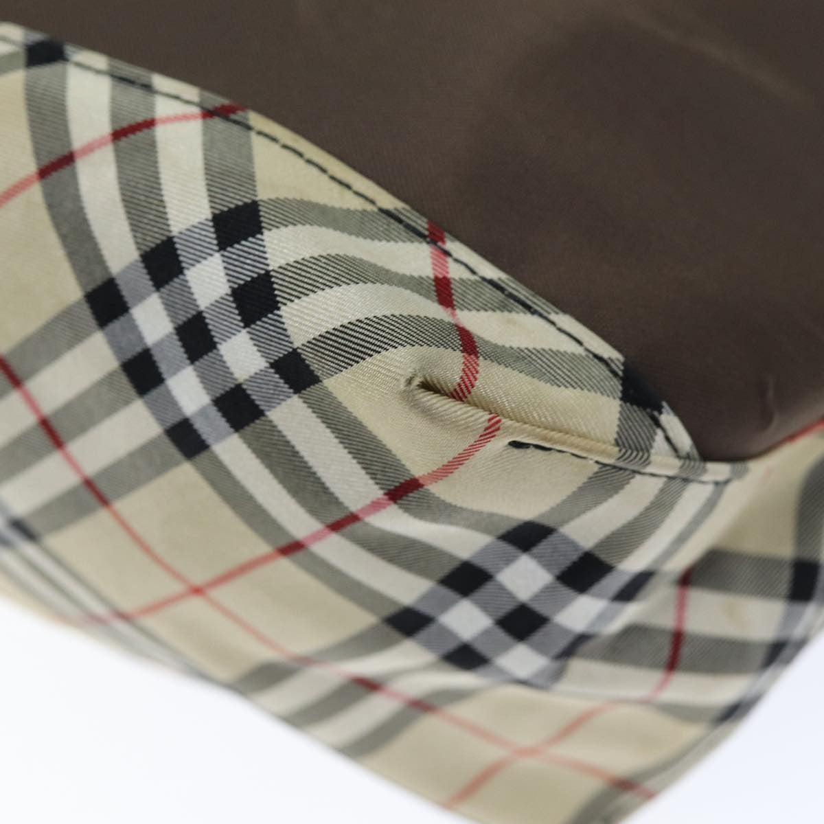 Burberry Nova Check Tote Nylon, BROWN, NYLON, Tote bag