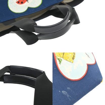 Chanel Graffiti Tote Printed Canvas, BLUE, CANVAS, Tote bag