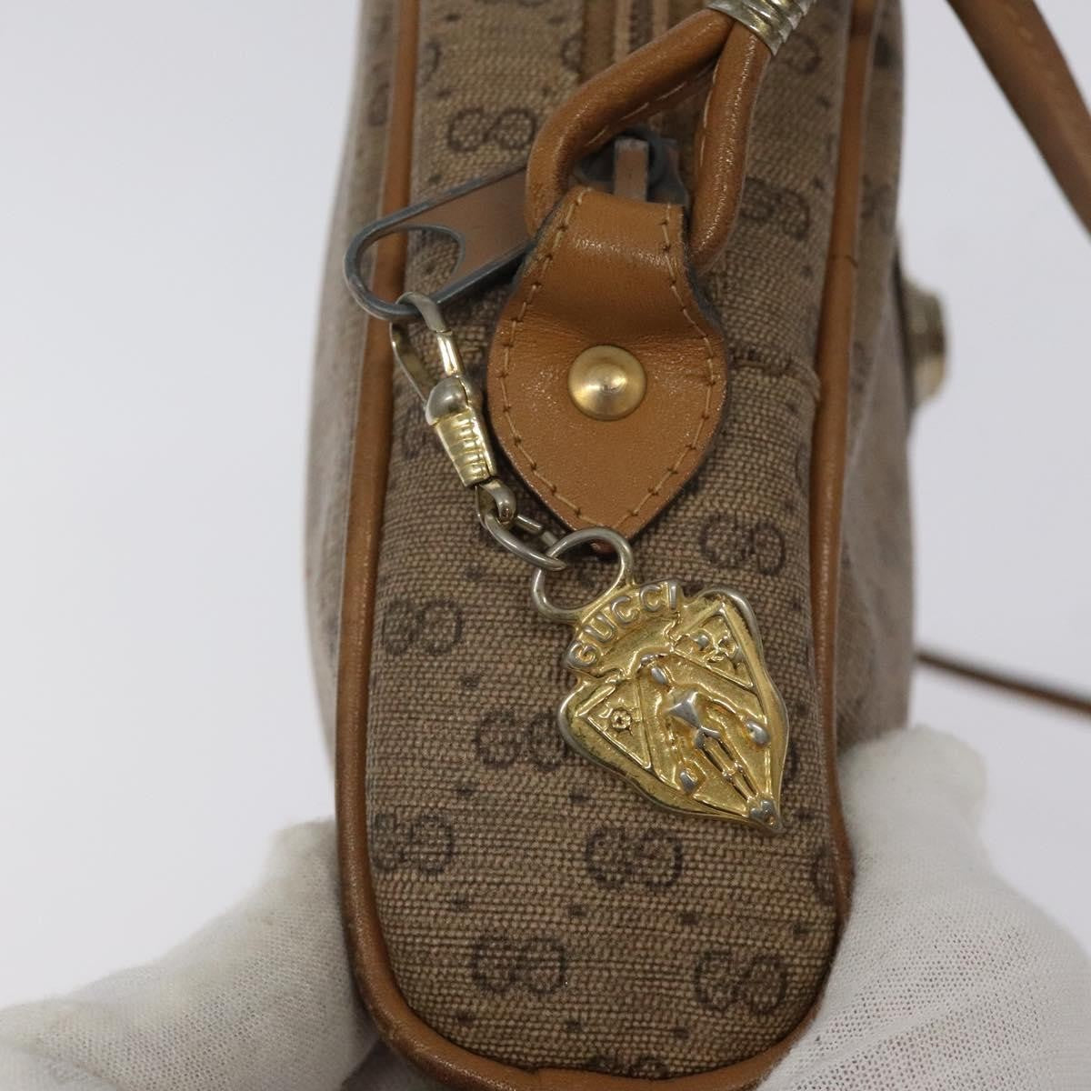 Gucci Micro GG supreme shoulder bag GG canvas, BEIGE, PVC, Shoulder bag