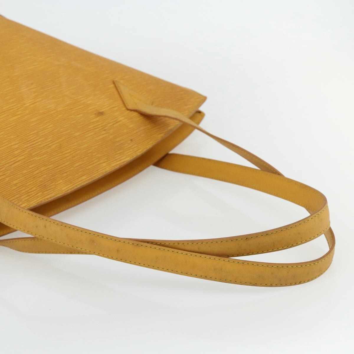 Louis Vuitton Saint Jacques Handbag Epi Leather, Yellow, Leather, Shoulder Bag