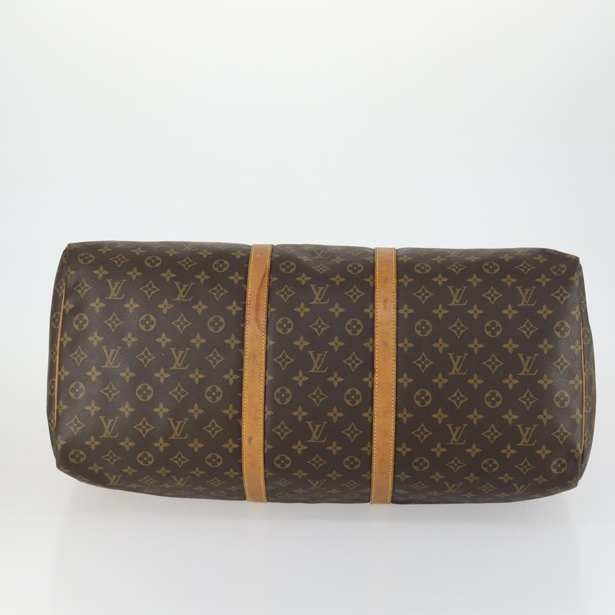 Louis Vuitton Keepall Bag Monogram Canvas, BROWN, CANVAS, Travel bag