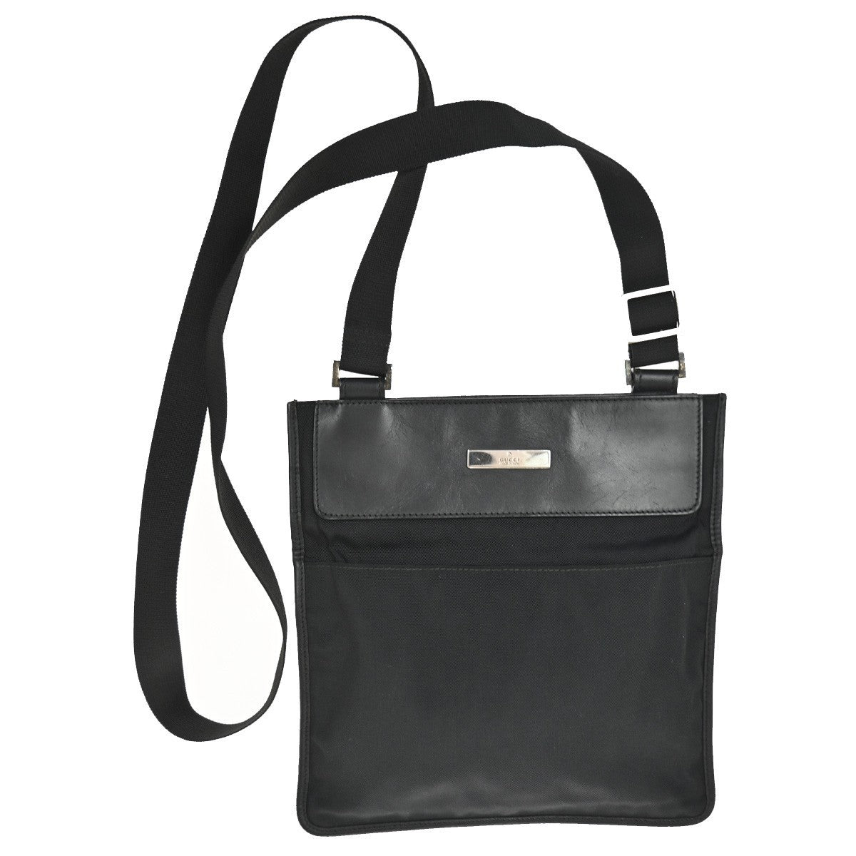 Gucci Vintage Shoulder Bag Nylon, BLACK, NYLON, Shoulder bag