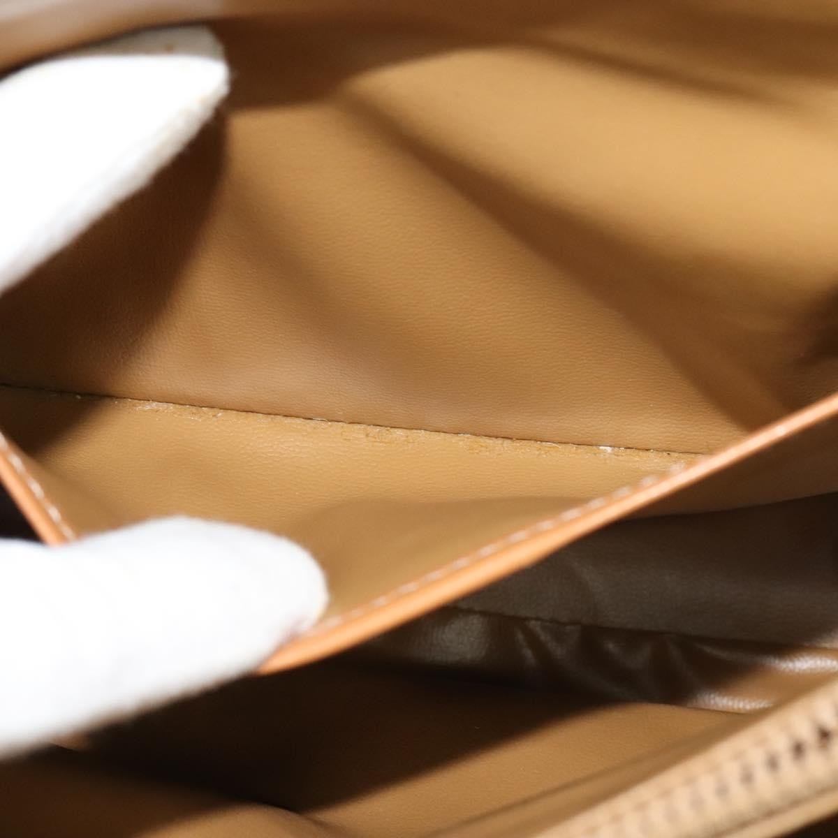 Celine Macadam Shoulder Bag Canvas, BEIGE, CANVAS, Shoulder bag