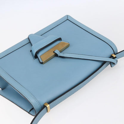 Loewe Barcelona Shoulder Bag Leather, BLUE, LEATHER, Shoulder bag