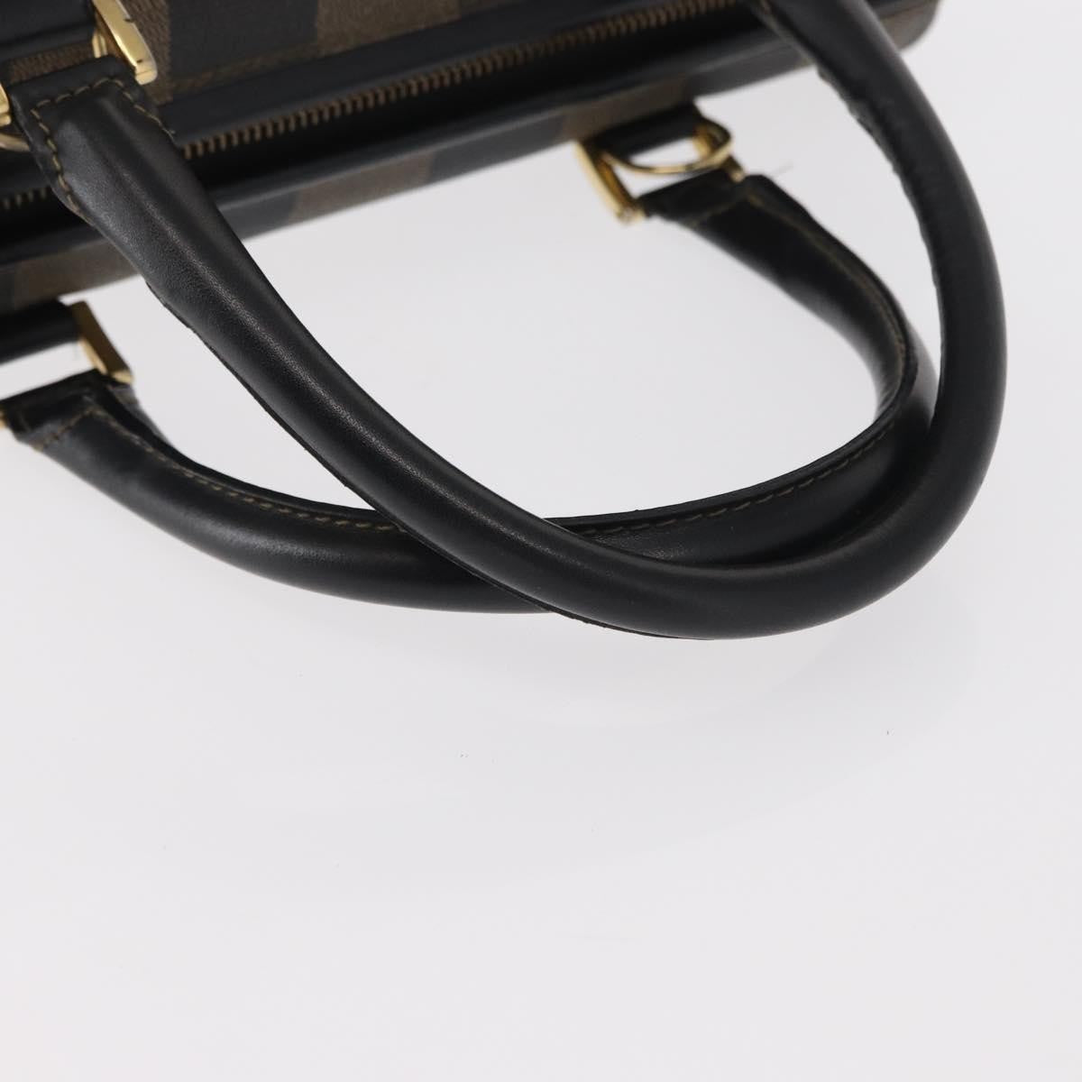 Fendi Vintage Pequin Convertible Boston Bag Coated Canvas, BROWN, CANVAS, Travel bag