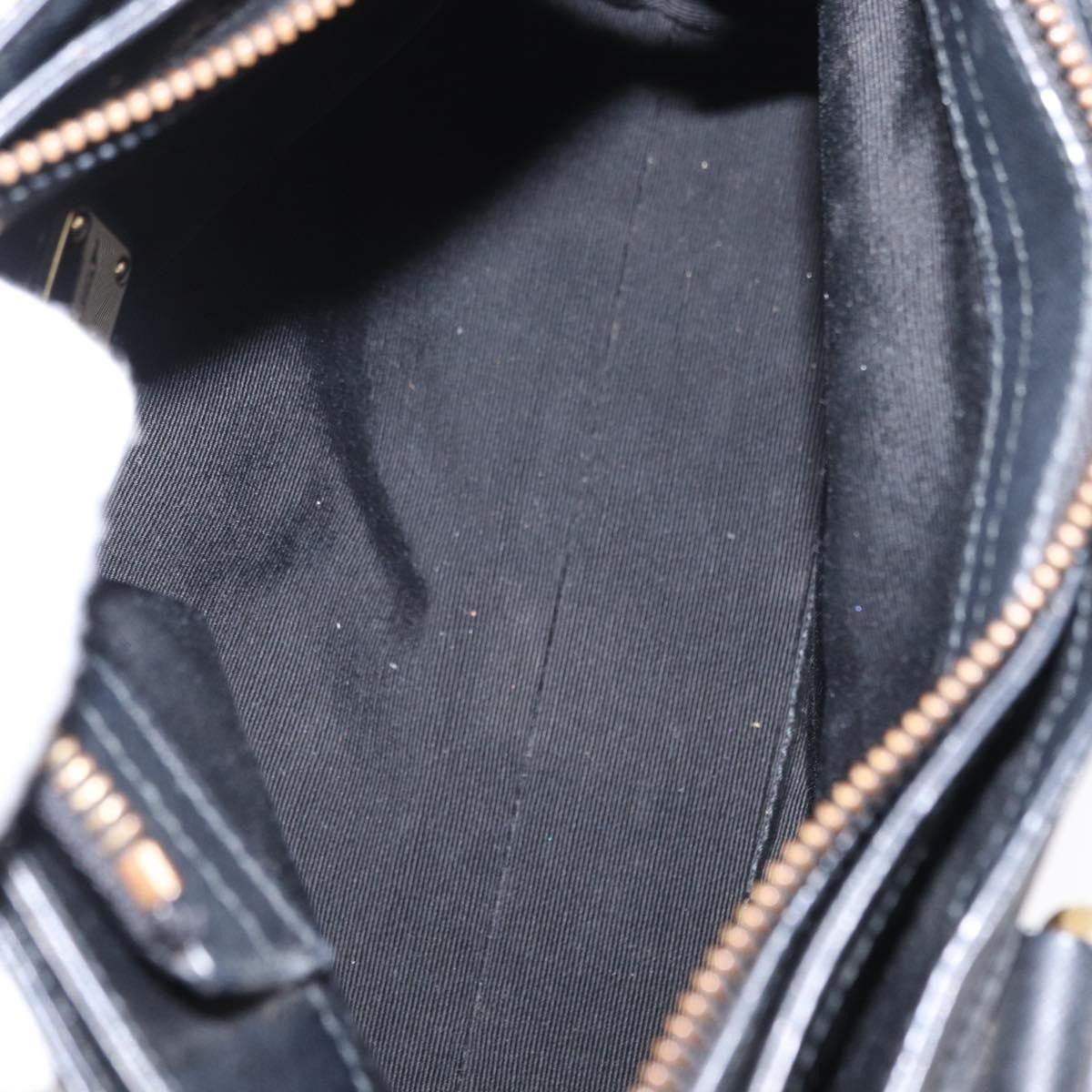 Salvatore Ferragamo Gancini handbag Nylon, BLACK, NYLON, Handbag