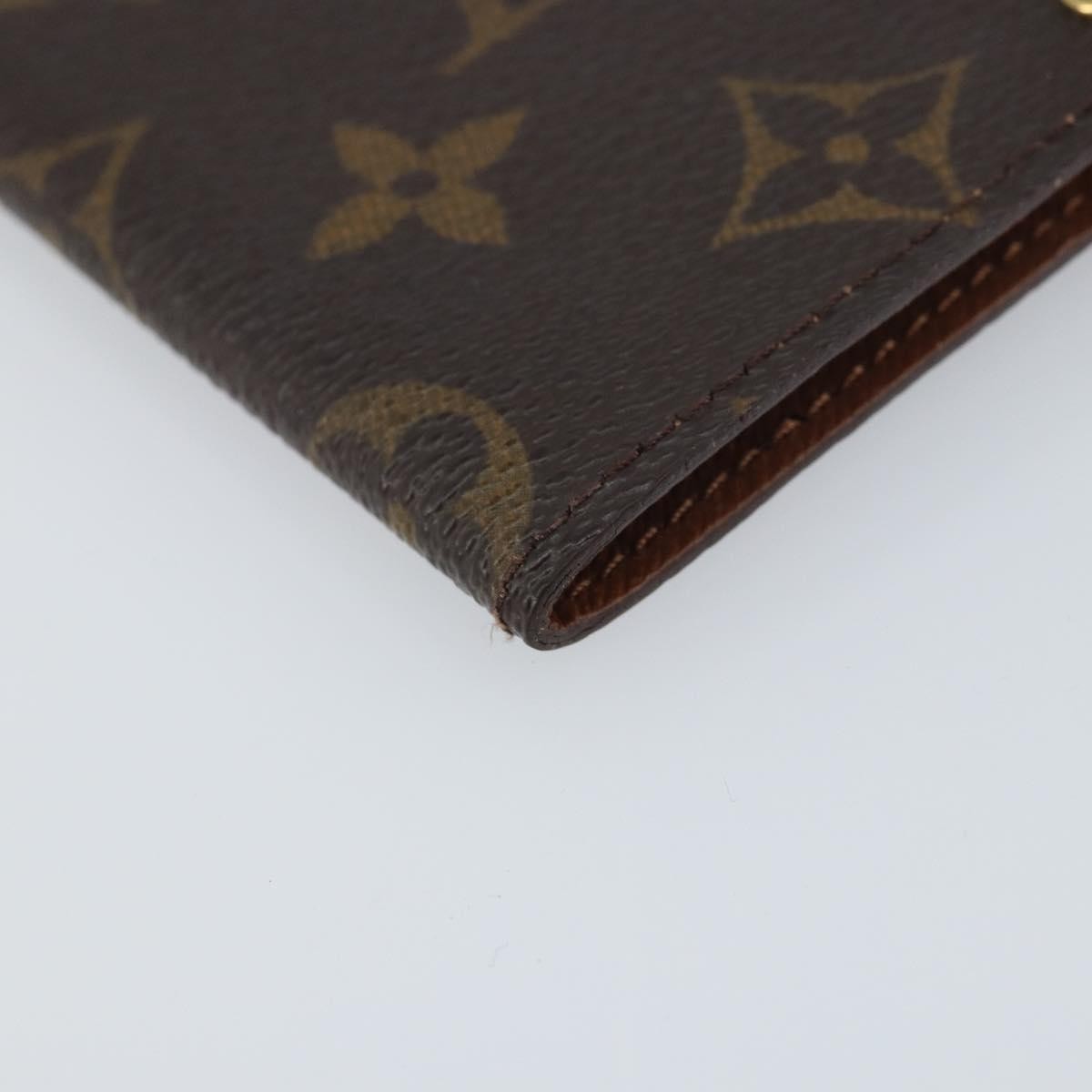 Louis Vuitton Porte Cartes Pression Card Case Monogram Canvas, BROWN, CANVAS, Card Holders