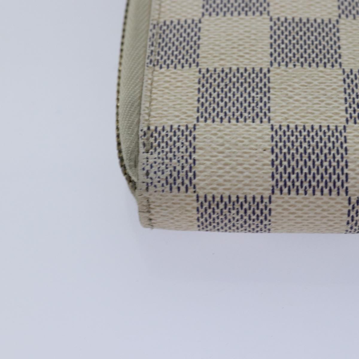 Louis Vuitton Zippy Organizer Damier, WHITE, CANVAS, Wallets