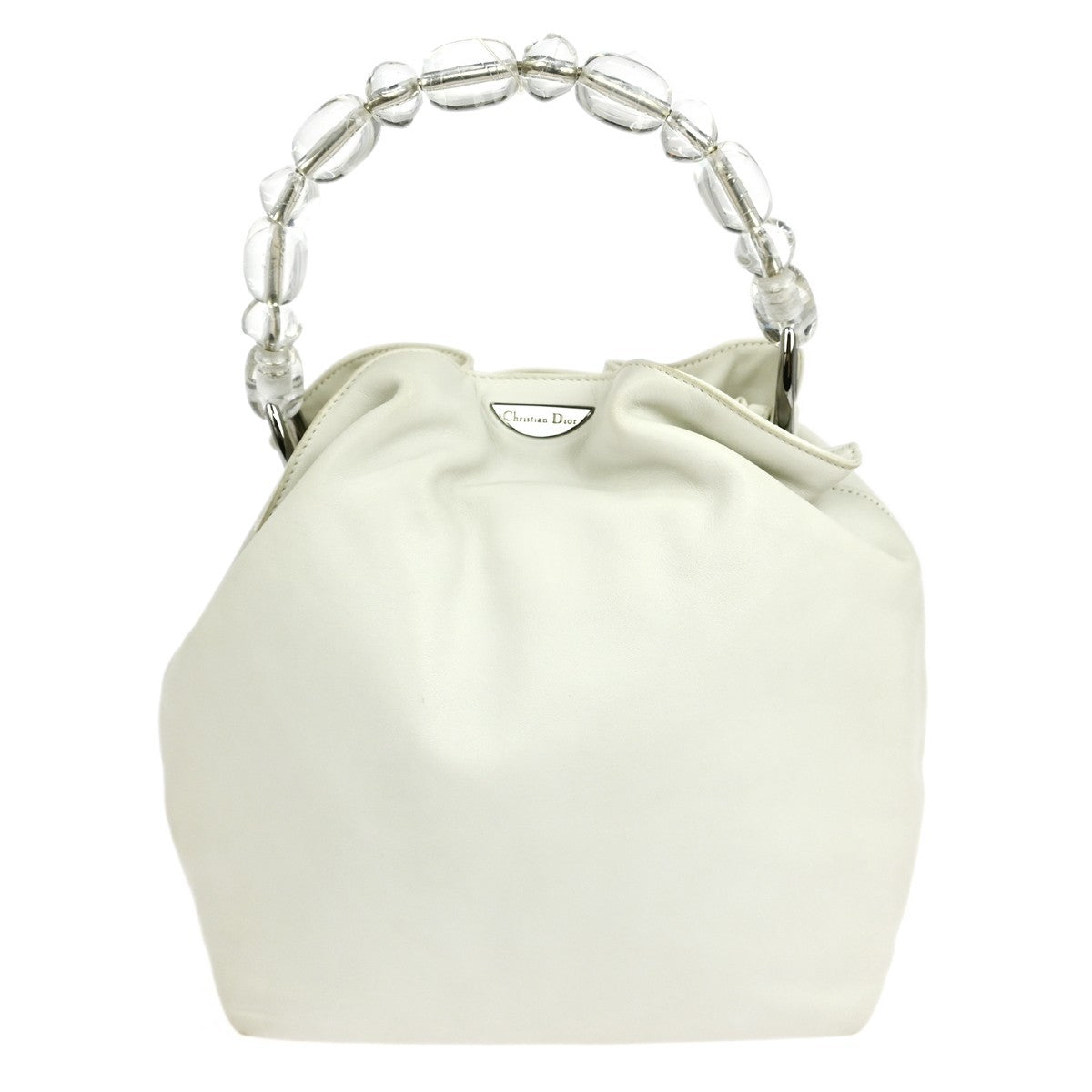 Christian Dior Malice handbag Leather, WHITE, LEATHER, Handbag