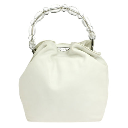 Christian Dior Malice handbag Leather, WHITE, LEATHER, Handbag