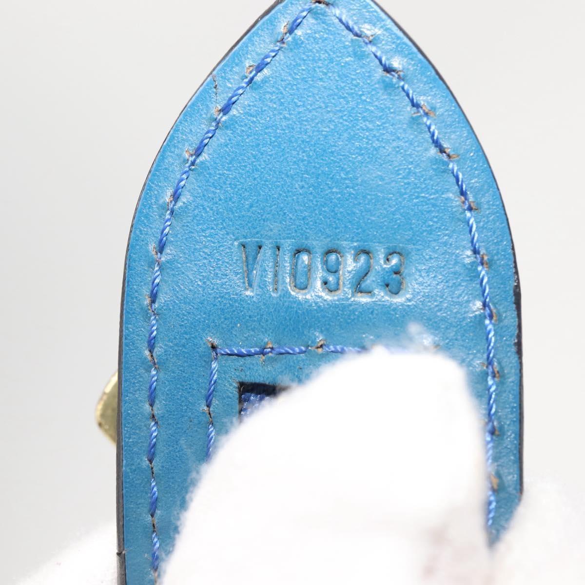 Louis Vuitton Saint Jacques Handbag Epi Leather, BLUE, LEATHER, Shoulder bag