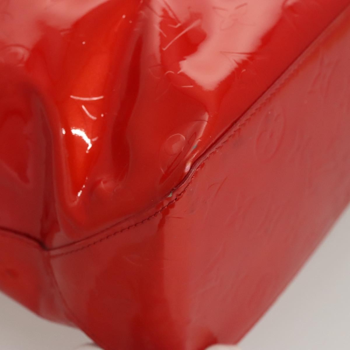 Louis Vuitton Reade Handbag Monogram Vernis, RED, PATENT_LEATHER, Handbag
