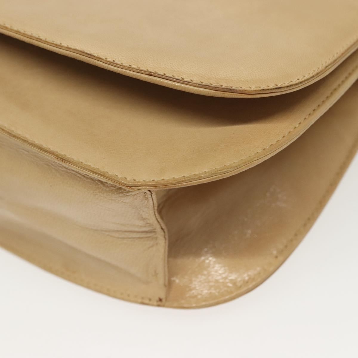 Prada Madras Shoulder Bag Leather, BEIGE, LEATHER, Shoulder bag