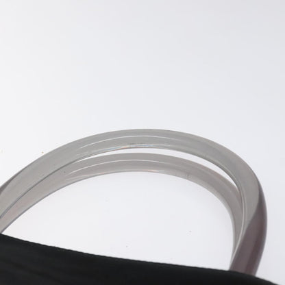 Prada Resin Handle Tote Satin, BLACK, SATIN, Tote bag