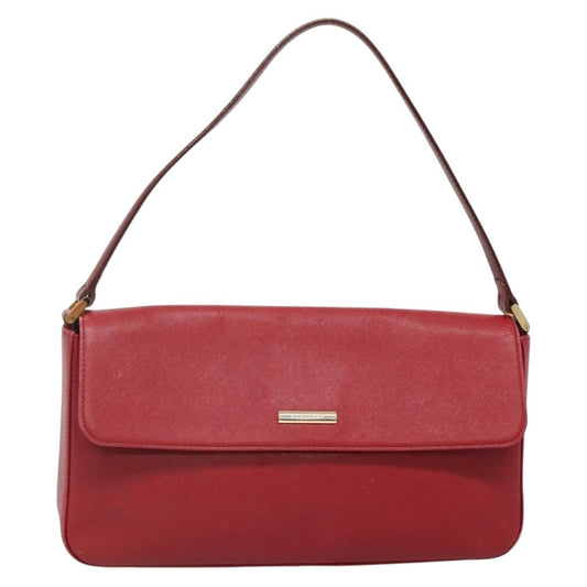 Burberry Vintage Handbag Leather, RED, LEATHER, Handbag