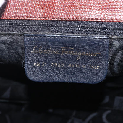 Salvatore Ferragamo Vala Shoulder Bag Leather, BROWN, LEATHER, Shoulder bag