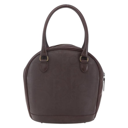 Christian Dior Vintage Trotter Handbag Canvas, BROWN, PVC, Handbag