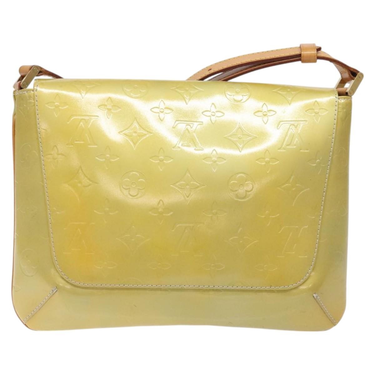 Louis Vuitton Thompson Street Handbag Monogram Vernis, BEIGE, PATENT_LEATHER, Handbag