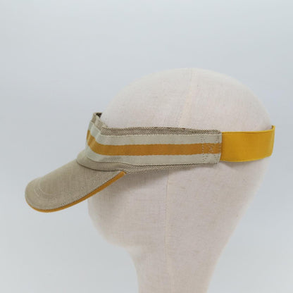 Gucci Sun Visor Canvas, BEIGE, CANVAS, Head accessory