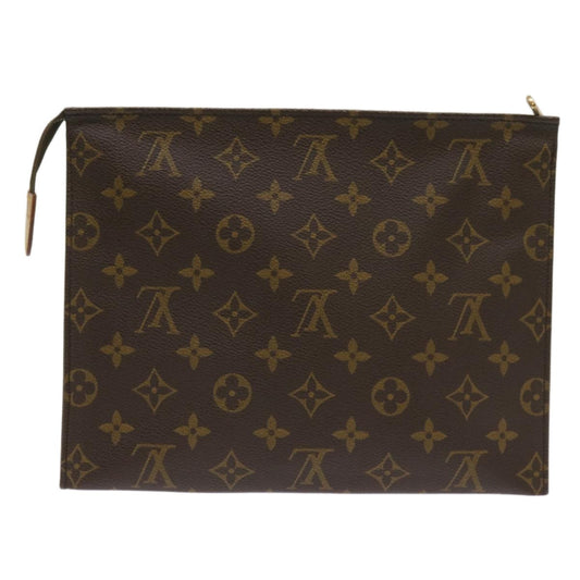 Louis Vuitton Poche Toilette NM Monogram Canvas, BROWN, CANVAS, Toiletry Case
