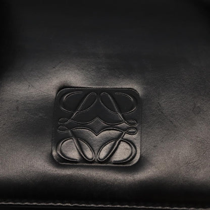 Loewe Anagram handbag Leather, BLACK, LEATHER, Handbag