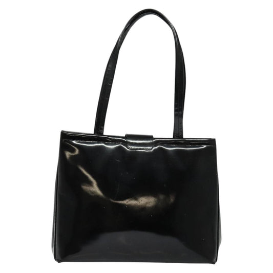 Salvatore Ferragamo Vintage Convertible Tote Patent leather, BLACK, PATENT_LEATHER, Tote bag