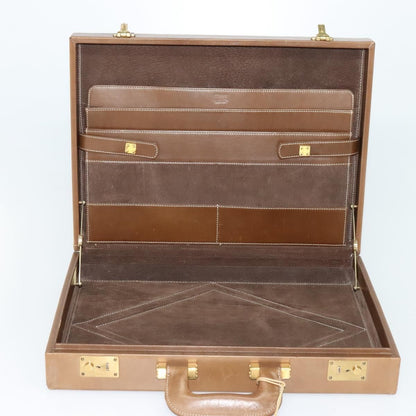 Loewe Anagram Business Leather, BEIGE, LEATHER, Briefcase