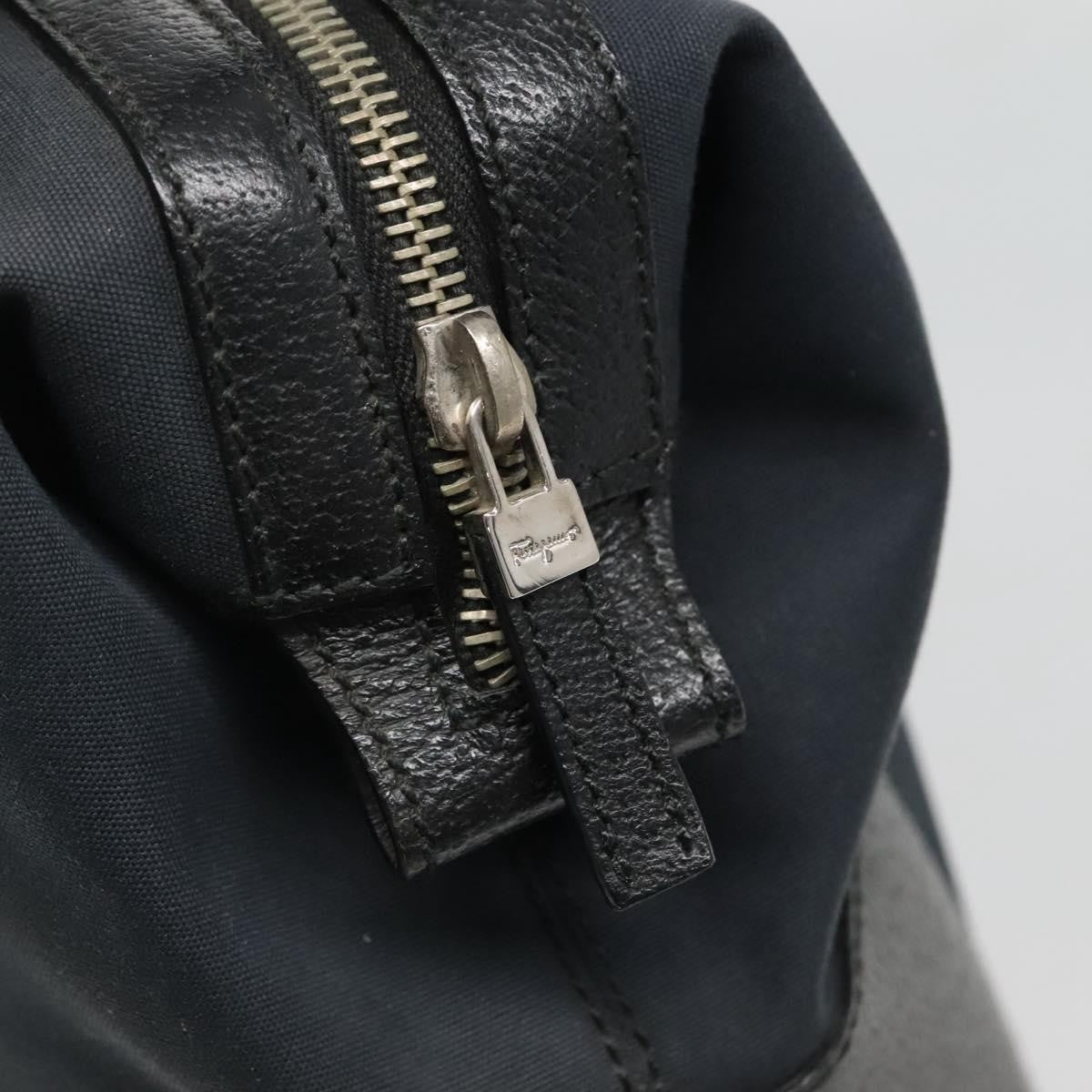 Salvatore Ferragamo Vintage Handbag Nylon, BLACK, NYLON, Handbag