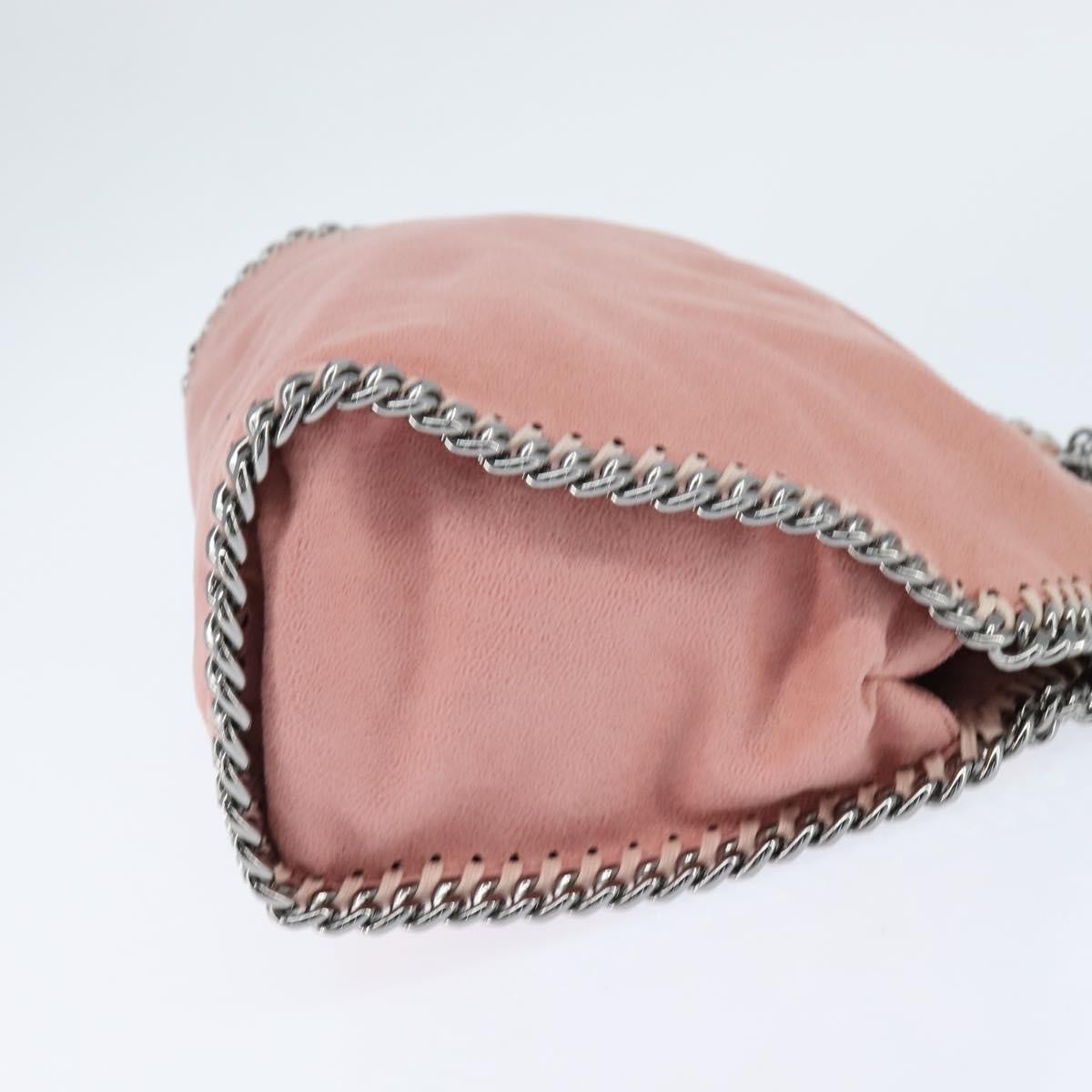 Stella McCartney Falabella Fold Over Crossbody Bag Shaggy Deer, PINK, POLYESTER, Shoulder bag