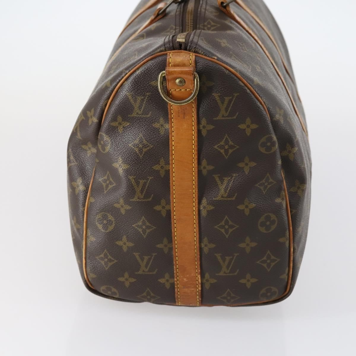 Louis Vuitton Keepall Bag Monogram Canvas, BROWN, CANVAS, Travel bag