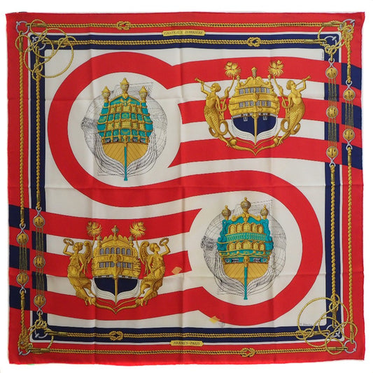 Hermes Carré 90 Silk multicolor, RED, SILK, Scarve & shawl