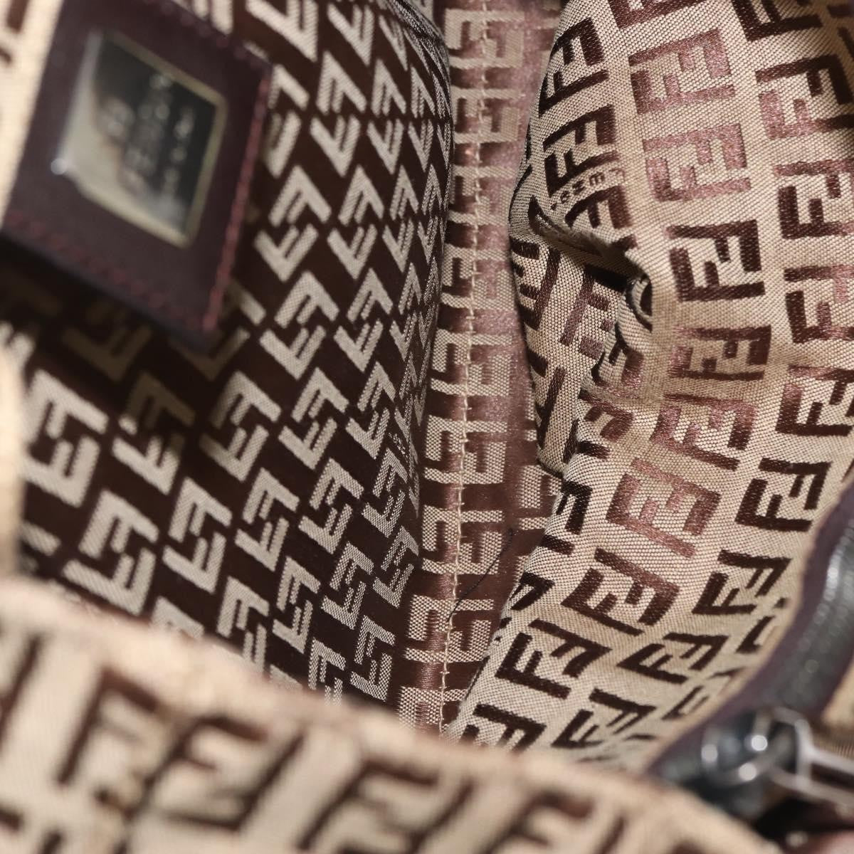 Fendi Vintage Tote Zucca Canvas, BEIGE, CANVAS, Tote bag