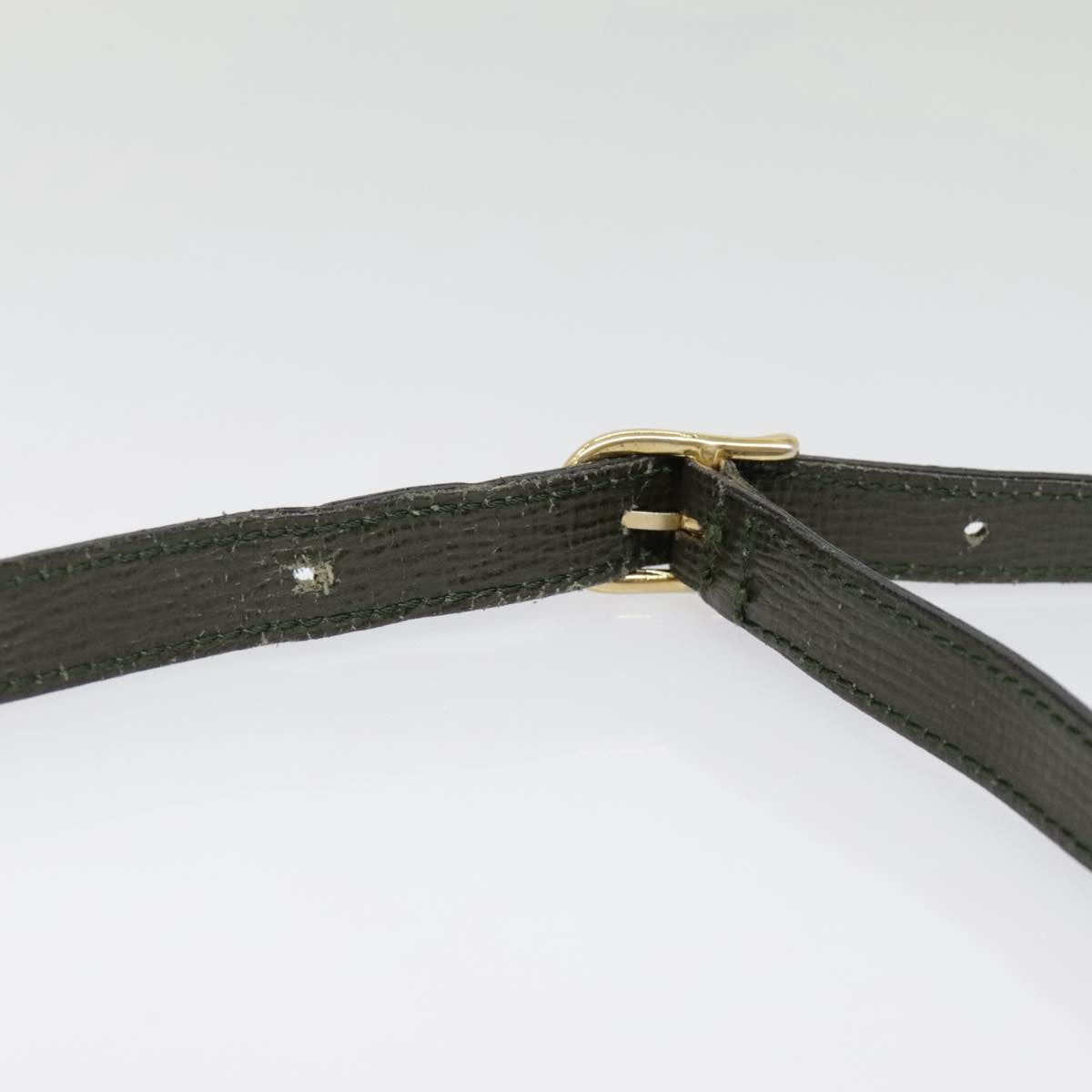 Celine Vintage Circle Logo Crossbody Bag Leather, KHAKI, LEATHER, Crossbody bag