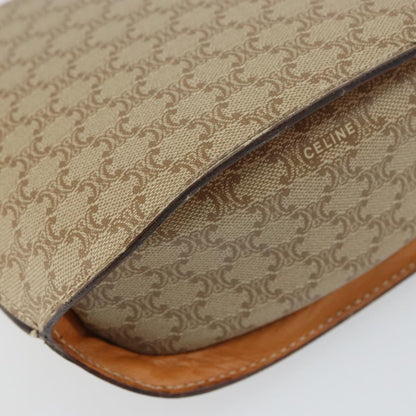 Celine Vintage Macadam Shoulder Bag Canvas, BEIGE, CANVAS, Shoulder bag