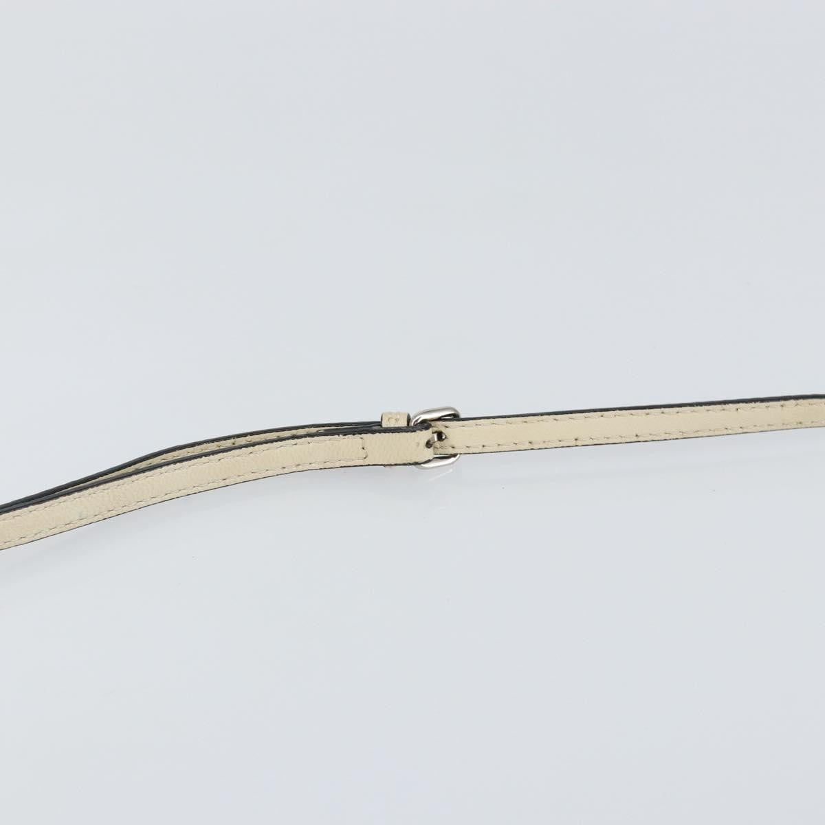 Fendi Monster Baguette Leather, WHITE, LEATHER, Shoulder bag