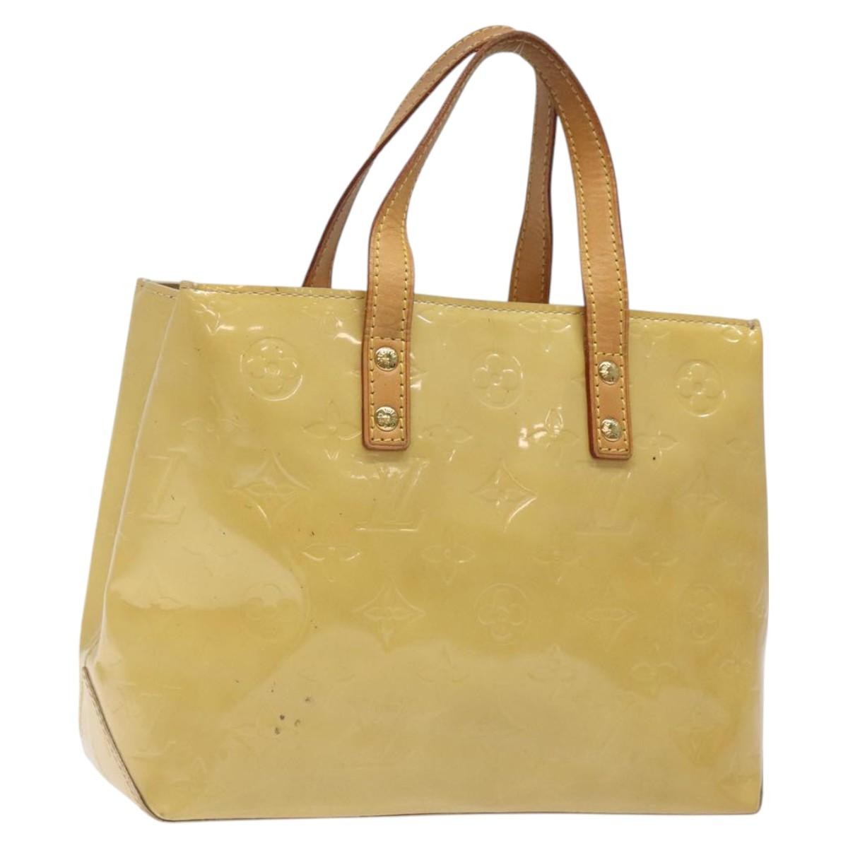 Louis Vuitton Reade Handbag Monogram Vernis, BEIGE, PATENT_LEATHER, Handbag