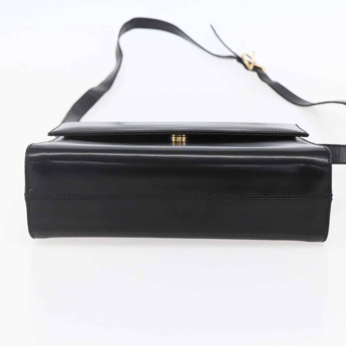 Salvatore Ferragamo Vala Shoulder Bag Leather, BLACK, LEATHER, Shoulder bag