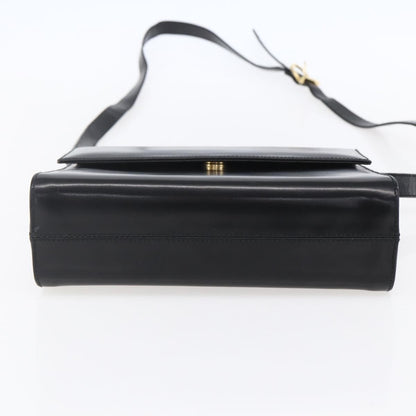 Salvatore Ferragamo Vala Shoulder Bag Leather, BLACK, LEATHER, Shoulder bag