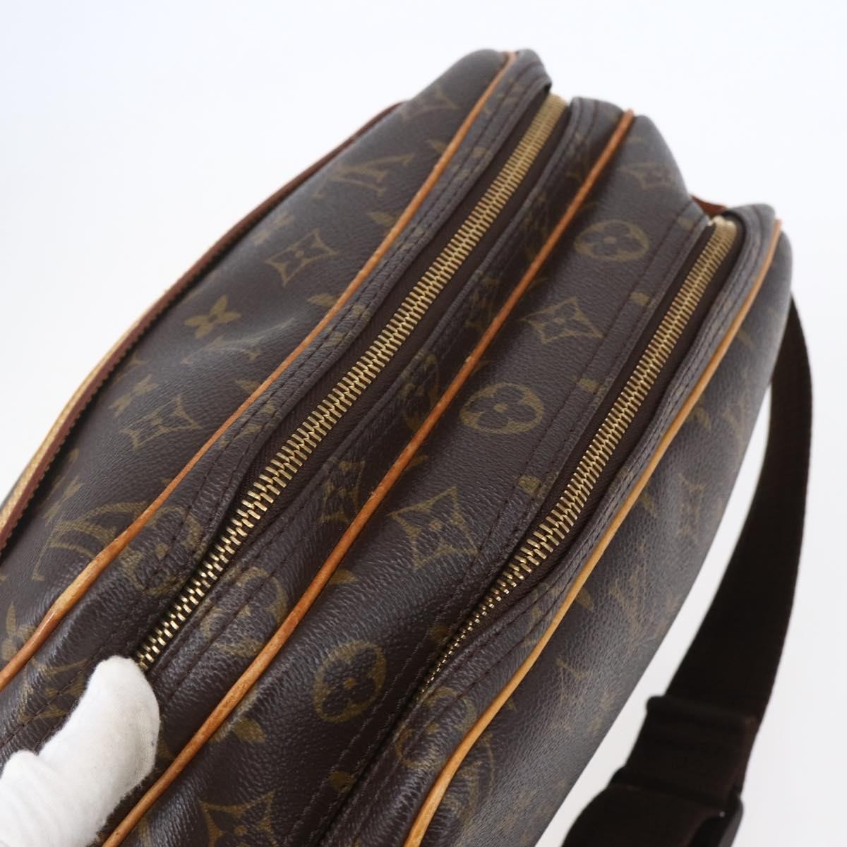 Louis Vuitton Reporter Bag Monogram Canvas, BROWN, CANVAS, Shoulder bag