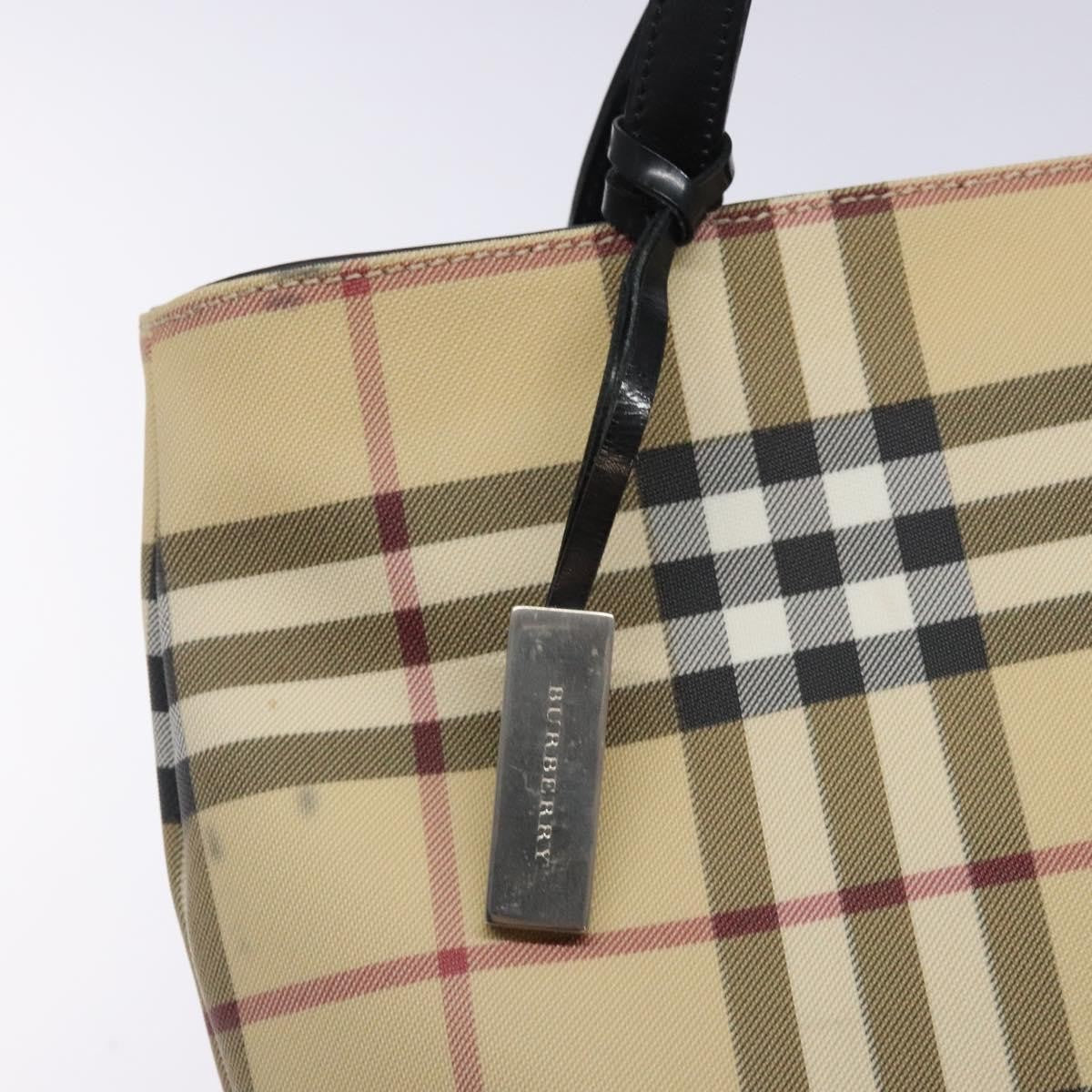 Burberry Nova Check Tote canvas check pattern, BEIGE, CANVAS, Tote bag