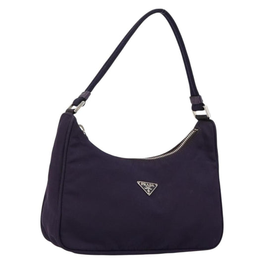 Prada Hobo Tessuto, PURPLE, NYLON, Shoulder bag