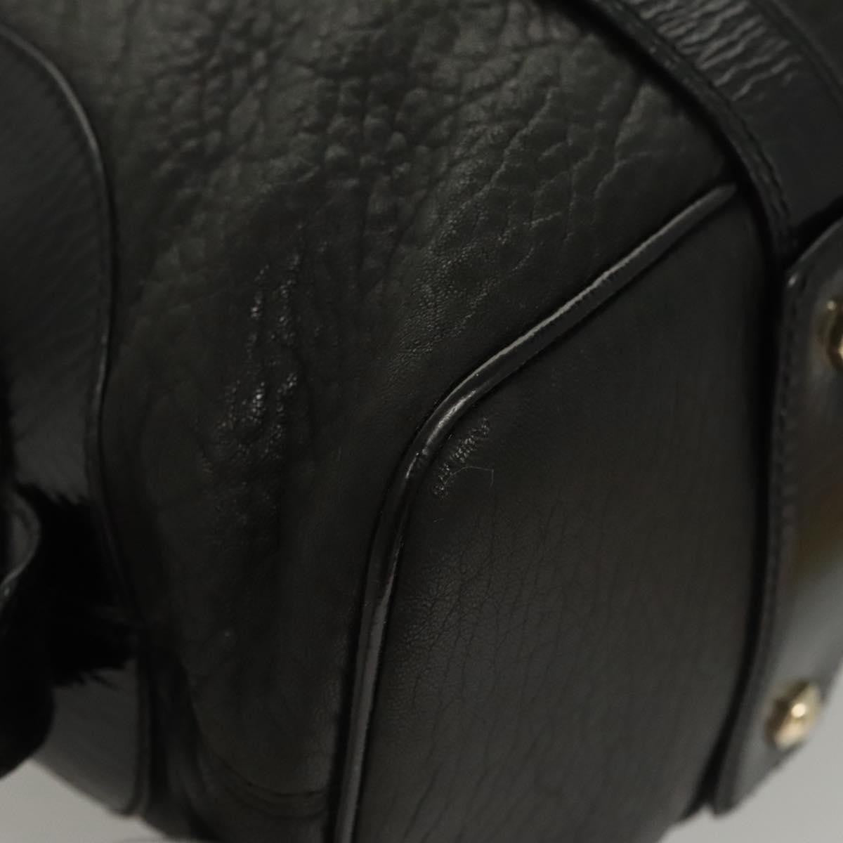 Bally Vintage Shoulder Bag Leather, BLACK, LEATHER, Shoulder bag